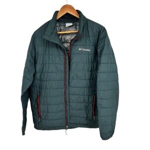 Columbia Mens Thermal Coil Puffer Jacket Green Medium‎